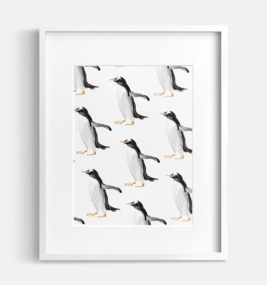Penguin Big Family Art Print