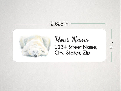 Polar Bear Personalized Address Label