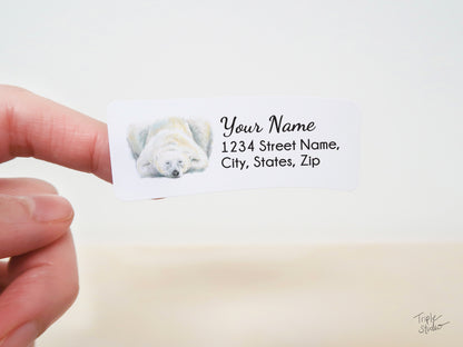 Polar Bear Personalized Address Label