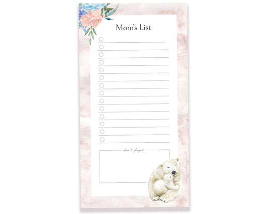 Mom's Daily To-Do List Notepad