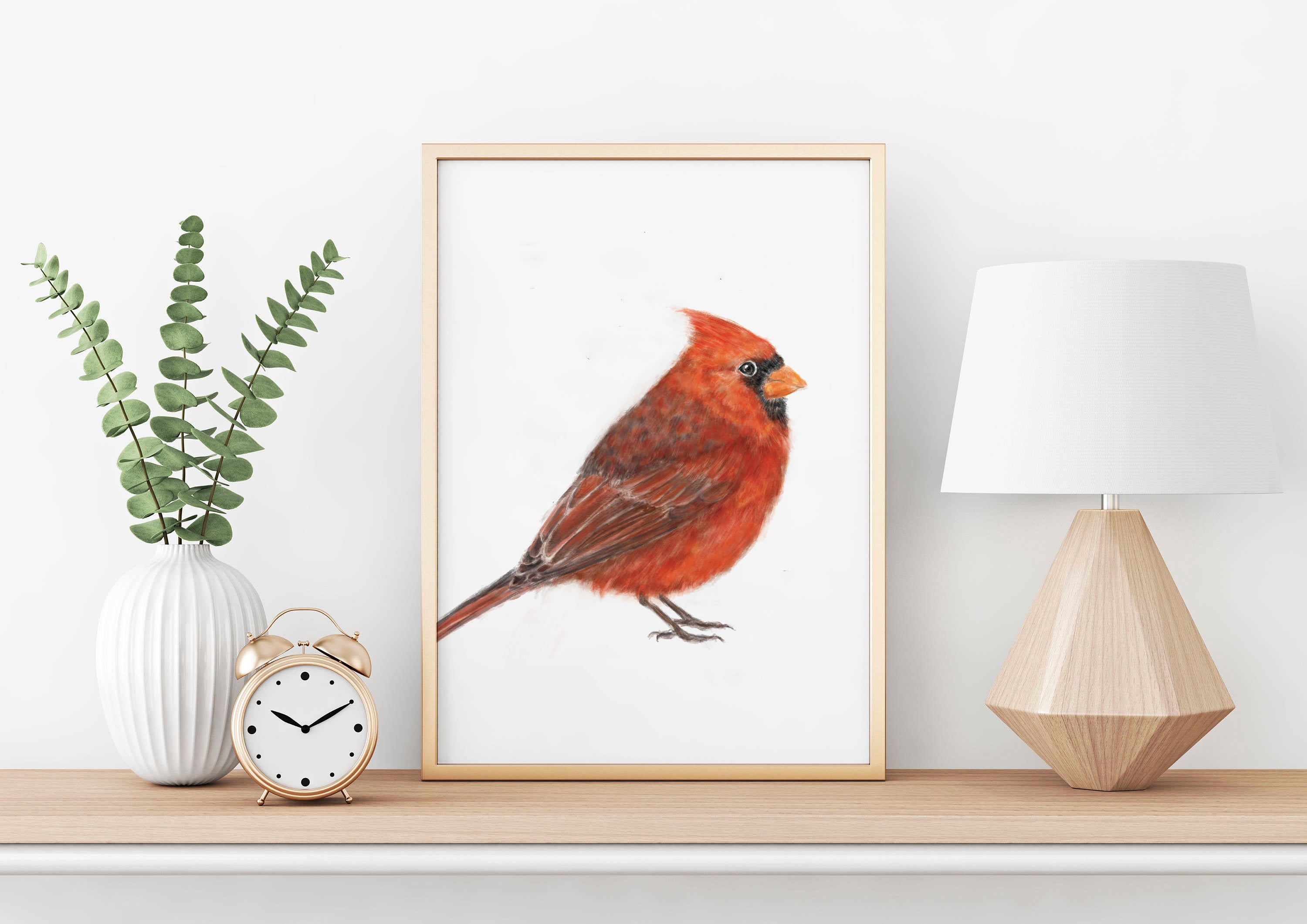 Red Cardinal Bird Art Print